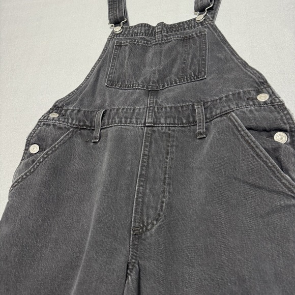 Levi's Premium Black Denim Overalls Women's Adjustable Strap Grunge Y2K Size S - Picture 4 of 16